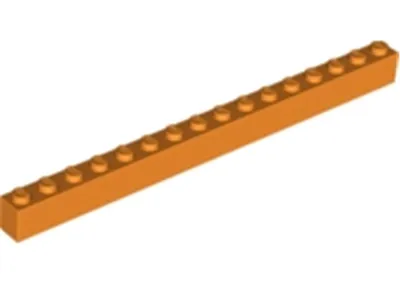 Produktbild von Lego® 250 Stück 2465 Stein Brick 1x16 Part Basic Steine 250 Orange