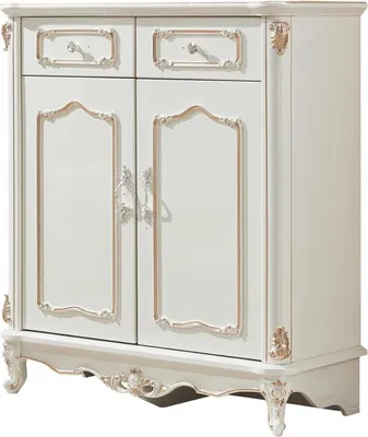 Produktbild von Kommode Weiß Schlafzimmer Elegantes Design Klassische Kommode Luxus Holz Neu