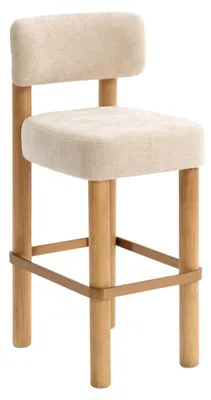 Produktbild von Barhocker noali, quadratisch, h. 104,5 cm, beige  - Atmosphera créateur d'intérieur