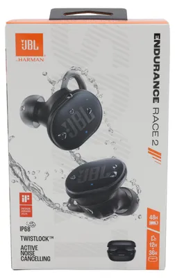 Produktbild von JBL Endurance Race 2, True Wireless Bluetooth-In-Ear-Kopfhrer, schwarz
