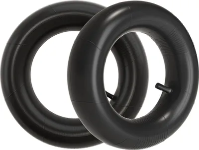 Image de Wiltec Chambre à air 15x6.00-6 pour pneu de tracteur à pelouse – 380 x 380 x 115 mm – avec Valve droite – capacité de charge max. 200 kg – pour Roue Tondeuse à gazon Brouette Chariot Diable