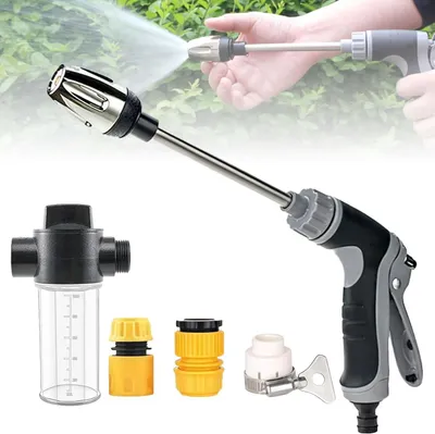 Produktbild von Hochdruck Reinigungspistole - Autowaschpistole - Water Hochdruckreiniger - Zubehör inklusive - für Auto, Terrasse und Gartenreinigung - Pistole/Düse