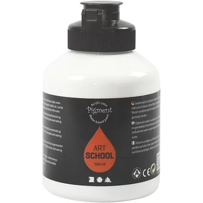 Immagine prodotto di Vernice acrilica a pigmenti, bianco, 500 ml