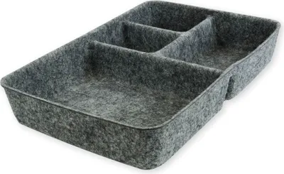 Produktbild von TimeTEX Tisch-Organizer "Filzi" aus Filz, grau