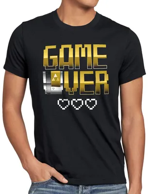 Produktbild von style3 Game Over Herren T-Shirt cartridge link gold