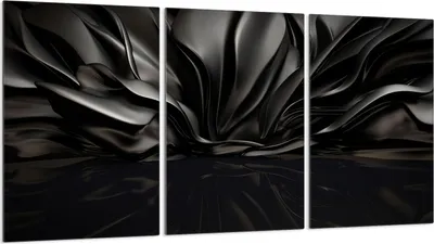 Produktbild von Herdabdeckplatten 3 teilig 30x52 Glaskeramikkochfeld Abdeckung Glas, Muster Schwarz