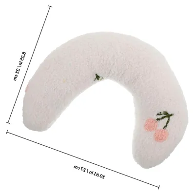 Produktbild von U-förmiges Katzenkissen aus weichem Plüsch für Katzen und kleine Hunde, vielseitig als Kuschelkissen und beruhigendes Kissen