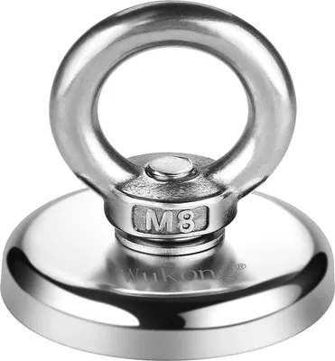 Produktbild von Leistungsstarker Neodym-Magnet mit 48 mm Durchmesser, 12 mm Dicke und 75 kg Zugkraft, ermöglicht problemlos die Tankklemm- und -bergungsfunktion.