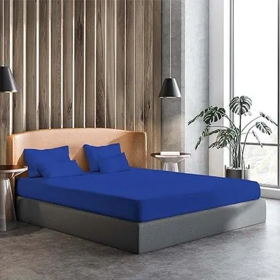 Produktbild von Famanu Spannbettlaken 100% Baumwolle - Anti-Allergie, Atmungsaktiv, Hautfreundlich, 160 x 200 cm