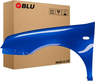 Image de BLU Aile Compatible avec VW Volkswagen Golf IV 4 LA5W Gauche Blau RavennaBlau | 1997-2006 | Avant | Peint| Prêt à Monter | Galvanisé