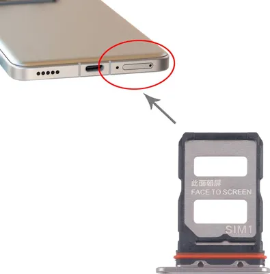 Obrázok produktu pre Pre Xiaomi 14T Pro 5G Držiak SIM karty Dual SIM Card Tray Náhradný diel Gold