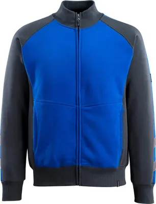 Produktbild von MASCOT® Amberg Sweatshirt mit Reißverschluss Größe 3XL, kornblau/schwarzblau | Packung (1 Stück)