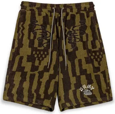 Immagine prodotto di Grimey Lucky Dragon Pantaloncini sportivi larghi con motivo jacquard su tutta la superficie Verde XL Uomo Verde XL
