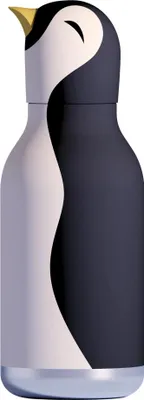 Produktbild von Asobu® Kindertrinkflasche BESTIE mit Strohhalm 460ml - PINGUIN