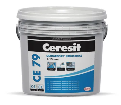 Obrázek produktu pro Ceresit Spárovací hmota CE-79 ULTRAEPOXY Industrial, barva světle šedá, hmotnost 5 kg