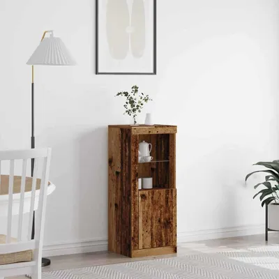 Produktbild von vidaXL LED-Sideboard Altholz 41 x 37 x 100 cm Holzwerkstoff