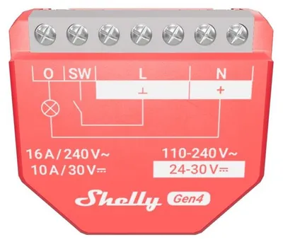 Obrázok produktu pre Shelly · Zapustené · „1PM Gen4, balenie po 2 ks“ · Relé · max.