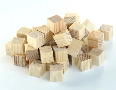 Produktbild von Würfel Kiefer natur 15 mm