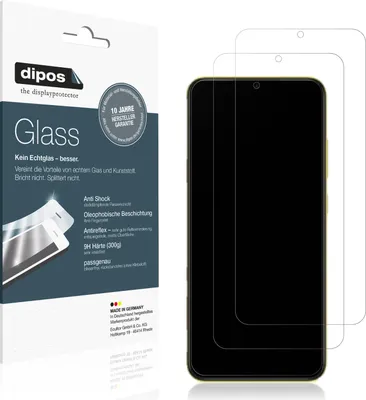Produktbild von 2x Schutzfolie für Xiaomi POCO M4 5G matt - Anti-Shock 9H Folie dipos Glass Kunststoffglas
