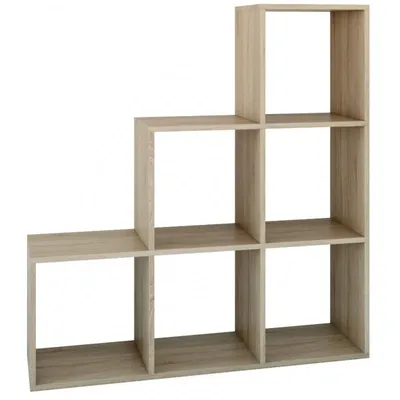 Produktbild von Topeshop STEP SONOMA 3X3 Bücherregal für Wohnzimmer