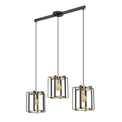 Obrázek produktu pro PRIMERO PND-44003-3-BK-GD Závěsná lampa Italux