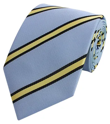 Produktbild von Fabio Farini - 1 Stück Herren Krawatte Blautöne - verschiedene Blaue Männer Schlips in 8cm Breit (8cm), Teal Blue/Sweet Celery/Black