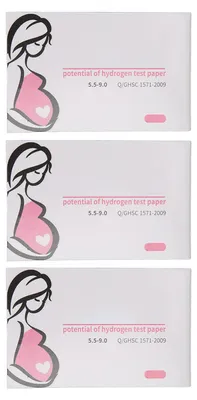 Obrázok produktu pre 3 sady testovacích prúžkov na plodovú vodu pre tehotné ženy, domáce použitie, vysoká citlivosť, ženské PH prúžky