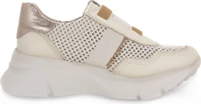 Produktbild von Hispanitas Damen Schlüpfschuhe Modell 243314 aus Naturleder Beige-Golden