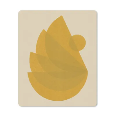 Produktbild von MuchoWow® Mauspad Mousepad Formen - Gelb - Stapel - Abstrakt 30x40 cm - Mousepads - Maus Mat - Pad - Mausunterlage - Mausmatten