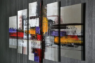 Immagine prodotto di Wallity, BC95- VGA1176, Quadro colorato, Quadro su tela, 105 x 70 cm, 100% tela