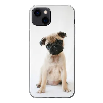 Produktbild von MuchoWow® Handyhülle Schutzhülle Hülle für iPhone 13 mini Hund - Haustiere - Porträt Silikon Softcase Handy Hülle - Softcase