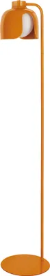Zdjęcie produktu dla Lampa podłogowa OSRAM Decor Corolle Floor, pomarańczowy metal i szkło, oprawka E27, 270 mm, kabel tekstylny, styl retro