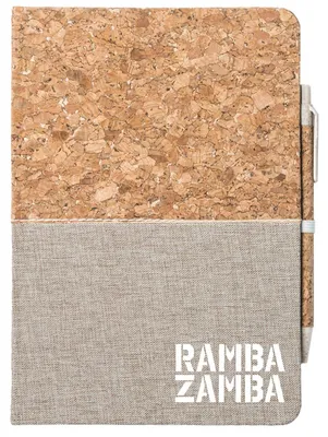 Produktbild von Huuraa Notizbuch A5 Rambazamba Schriftzug 80 Blatt inkl. Kugelschreiber Tagebuch Geschenkidee