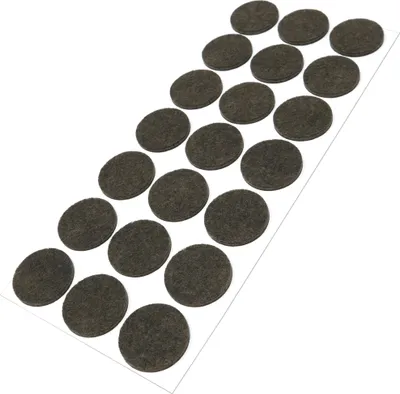 Produktbild von Adsamm® | 21 x selbstklebende Filzgleiter / Braun / Ø 30 mm / rund / Möbelgleiter aus Filz mit 3.5 mm Stärke
