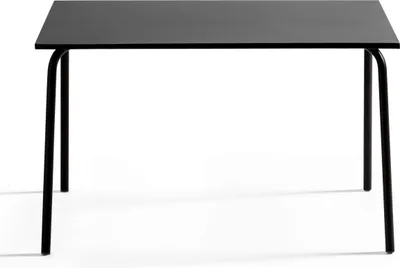 Produktbild von Rechteckiger Metallgartentisch 120 cm Schwarz - Oviala Palavas