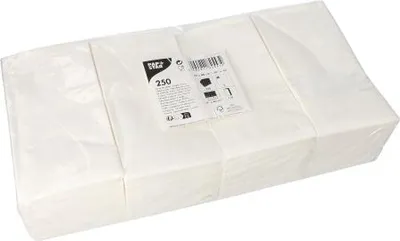 Produktbild von Servietten, 2-lagig 1/8-Falz 40 cm x 40 cm weiss