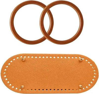 Produktbild von Holzhandgriff - Holztaschenhalter - 3 Stücke - Ideal für den Selbstbau
