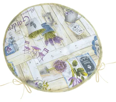 Produktbild von EMA Rundes glattes Sitzkissen - 40 cm Durchmesser - Violett