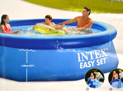 Immagine prodotto di Intex 28120NP Set piscina blu Costruisci il divertimento estivo facile