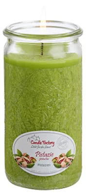 Zdjęcie produktu dla Świeca zapachowa Mini Jumbo, wykonana z naturalnego stearynu roślinnego, w żaroodpornym szklanym pojemniku marki Weck®, czas palenia: ok. 70 godzin, zapach: pistacja