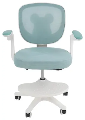 Image de Chaise de bureau pour enfants, réglable en hauteur, design ergonomique, vert clair