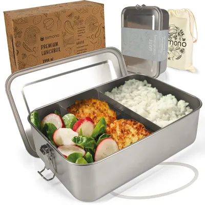 Produktbild von Edelstahl Lunchbox Größe: 2400 ml