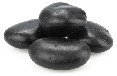 Produktbild von Aquarium Steine Schwarz mit Glanz, Natursteine 100 g, 4-8 cm, für Aquarium Deko, Höhlen und Felsgestaltung im Süßwasserbecken