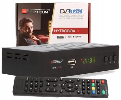 Zdjęcie produktu dla Tuner DVB-T2 i DVB-C Opticum NytroBox X H265 HDMI SCART USB PVR