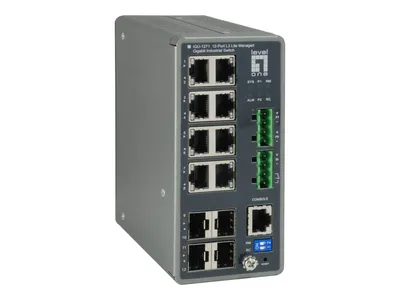 Produktbild von LevelOne IGU-1271 TURING 12-Port L3 Lite Gigabit Switch