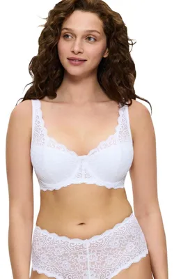 Produktbild von Triumph Amourette 300, Weicher Becher, Weiß, Muster, Weiblich, Blumenmuster, Rücken