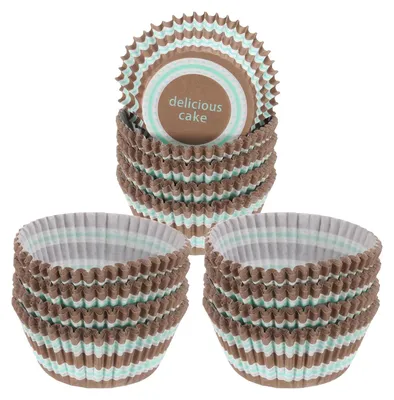 Muffinförmchen aus Backpapier, 100 Stück, braun, 5 cm