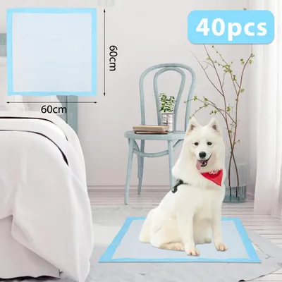 Produktbild von Vigevee 40 Stück Welpenunterlagen 60x60 cm Hunde Trainingspads Einweg Saugfähige Pipi Pads