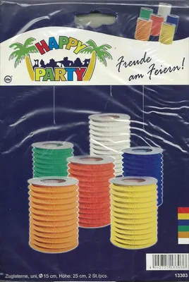 Produktbild von Zuglaternen uni 6 Farben sortiert 2Stk.