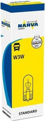 Zdjęcie produktu dla Żarówka W3W 24V/3W (Całoszklana) 10Szt